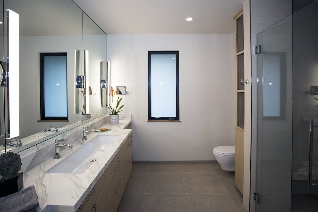 Bathroom remodel remodeling trends condo upscale bay east custom remodels balance emeryville california shapes geometric functionality focused luxury end favorite