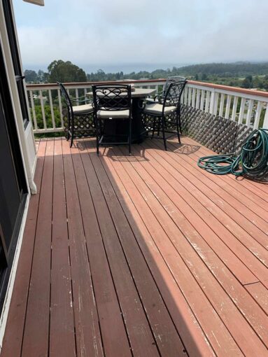 BEFORE - Ipe Wood Deck Remodel in Aptos, CA