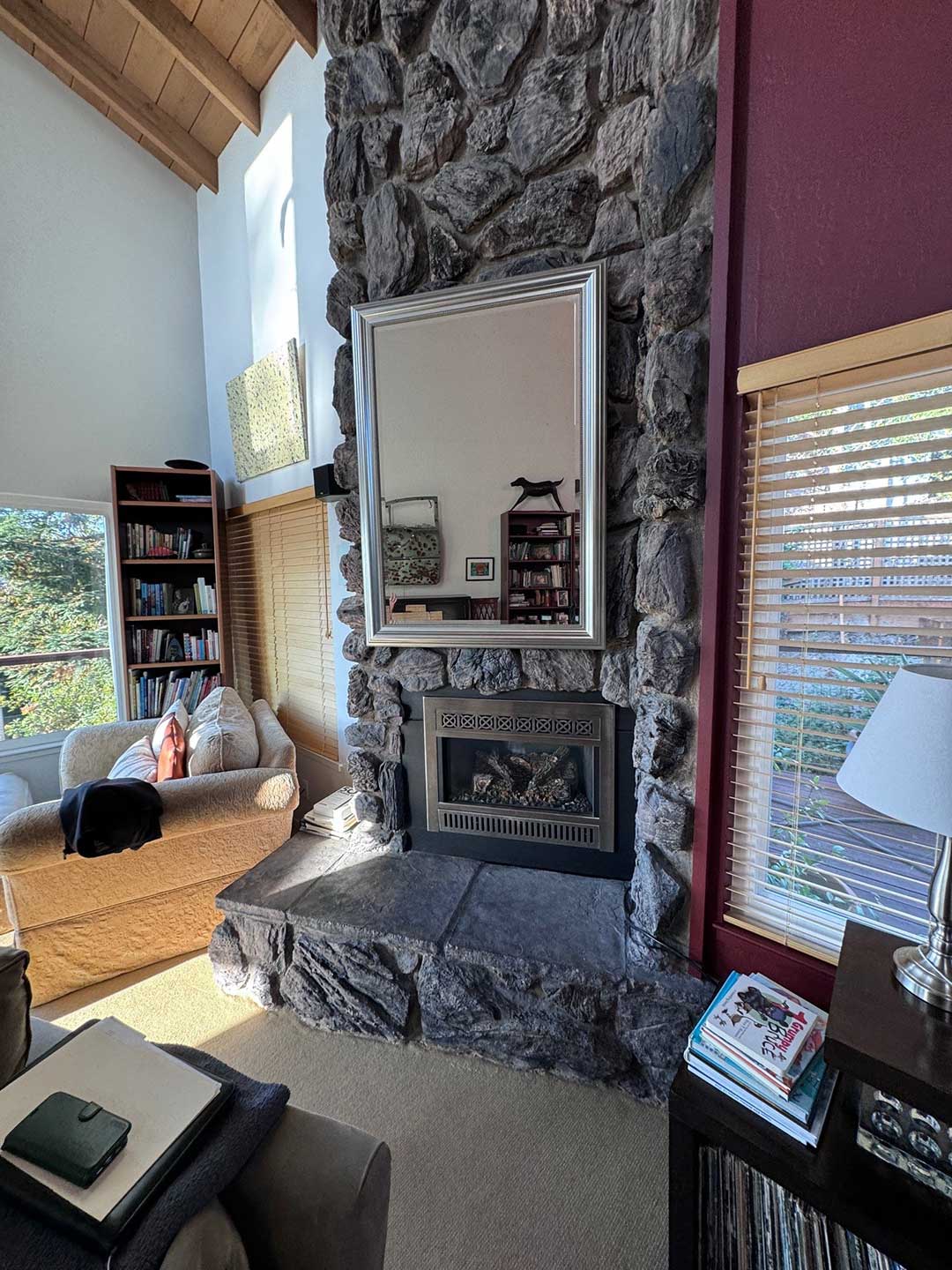 Mid-Century Modern Fireplace Remodel | Santa Cruz, CA