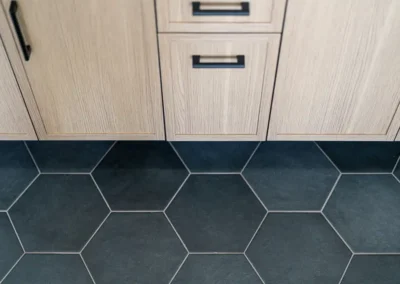 Modern Primary Bathroom Remodel in Aptos, CA with Warm, Inviting Design