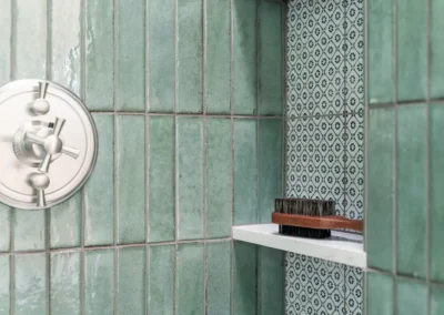 Modern Primary Bathroom Remodel in Aptos, CA with Warm, Inviting Design