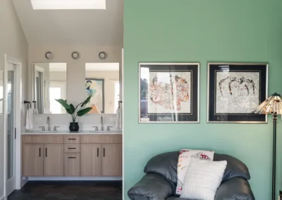 Modern Primary Bathroom Remodel in Aptos, CA with Warm, Inviting Design
