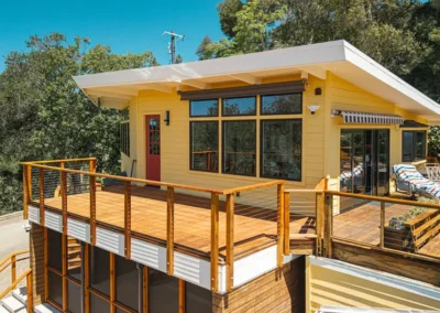 Mid-Century Mountain Home Exterior Remodel in the Santa Cruz Mountains