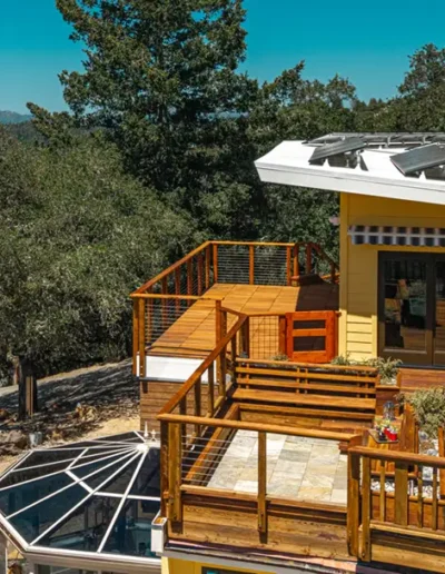 Mid-Century Mountain Home Exterior Remodel in the Santa Cruz Mountains