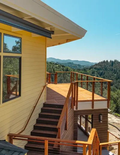 Mid-Century Mountain Home Exterior Remodel in the Santa Cruz Mountains