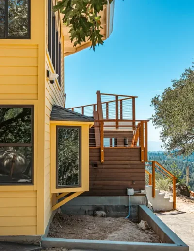 Mid-Century Mountain Home Exterior Remodel in the Santa Cruz Mountains