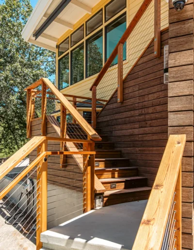 Mid-Century Mountain Home Exterior Remodel in the Santa Cruz Mountains