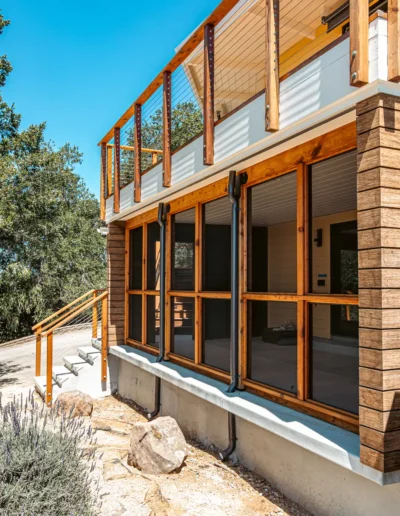 Mid-Century Mountain Home Exterior Remodel in the Santa Cruz Mountains