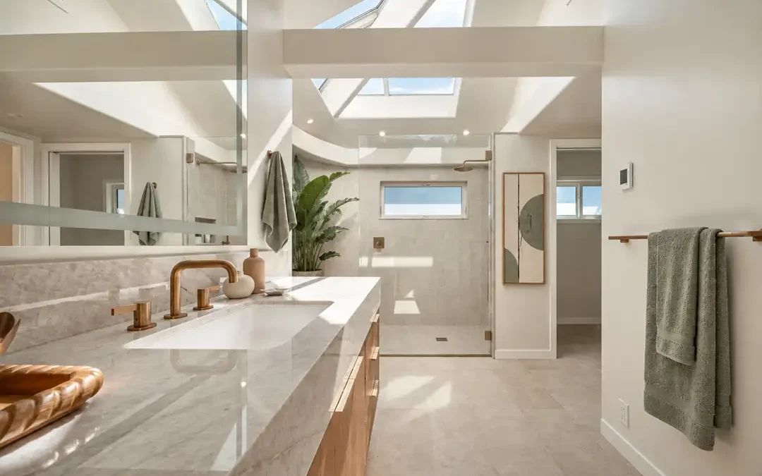 Spa-Like Contemporary Primary Bathroom Remodel in Rio Del Mar, CA