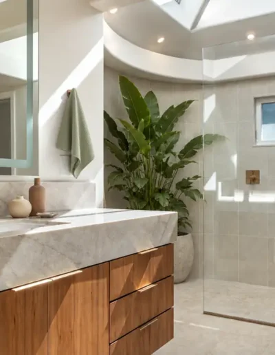 Spa-Like Contemporary Primary Bathroom Remodel in Rio Del Mar, CA