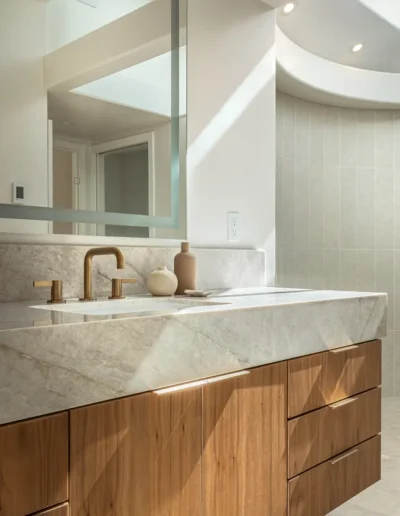 Spa-Like Contemporary Primary Bathroom Remodel in Rio Del Mar, CA