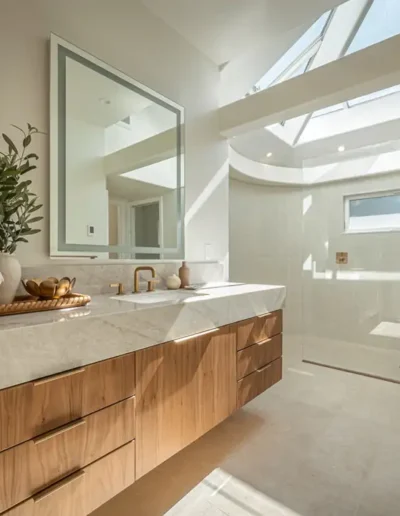 Spa-Like Contemporary Primary Bathroom Remodel in Rio Del Mar, CA