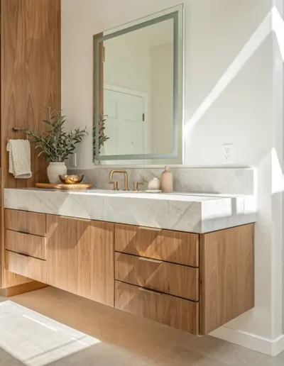 Spa-Like Contemporary Primary Bathroom Remodel in Rio Del Mar, CA