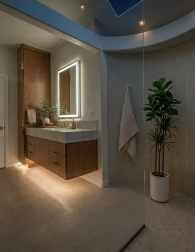Spa-Like Contemporary Primary Bathroom Remodel in Rio Del Mar, CA
